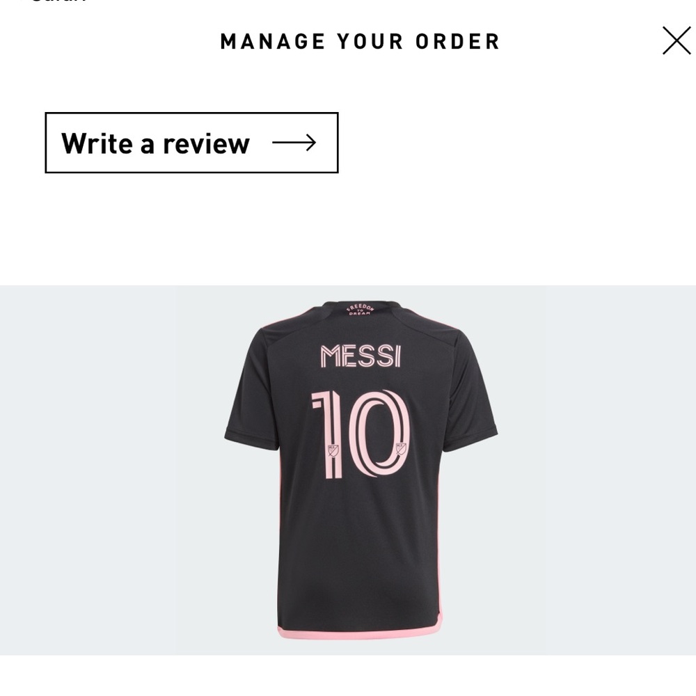 adidas Kids Messi #10 Jersey - Black with Pink Accents